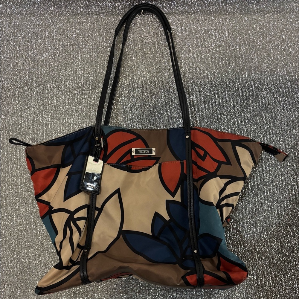 TUMI multi-color tote